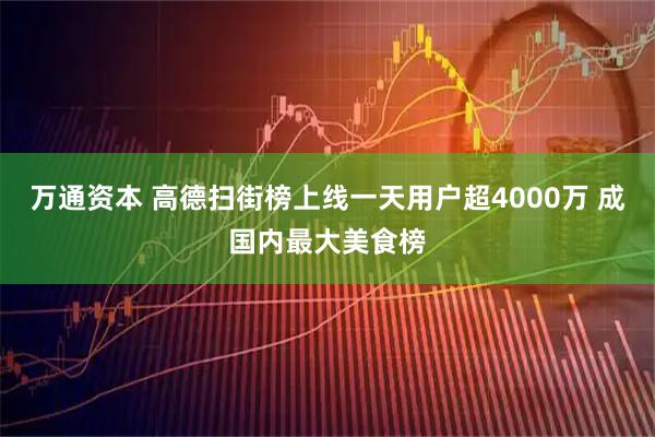 万通资本 高德扫街榜上线一天用户超4000万 成国内最大美食榜