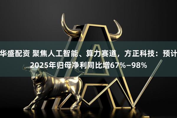 华盛配资 聚焦人工智能、算力赛道，方正科技：预计2025年归母净利同比增67%—98%